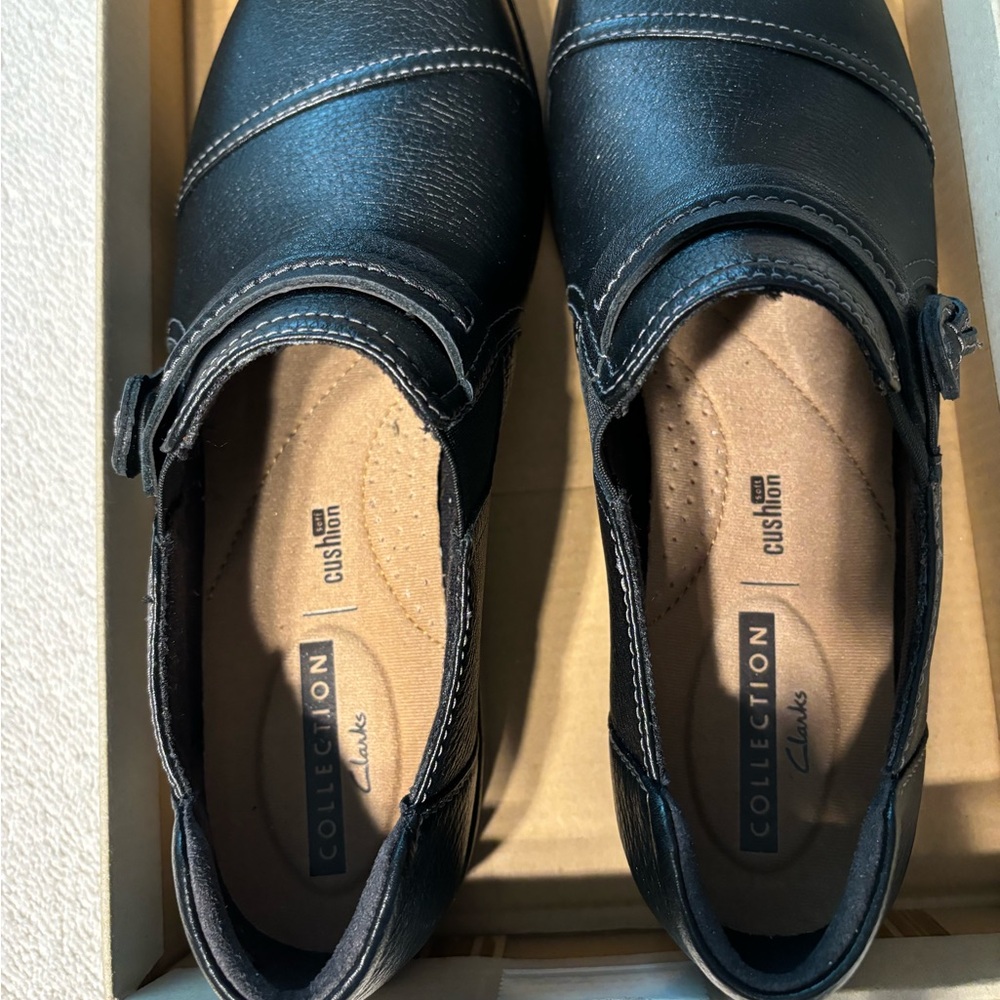 Clark Shoes, Black, Size 8